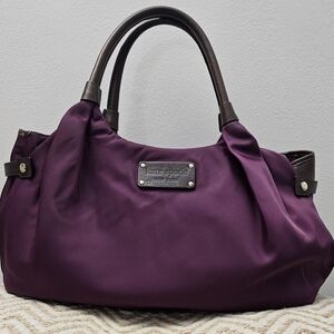 Vintage Kate Spade Dark Purple Stevie Shoulder Bag